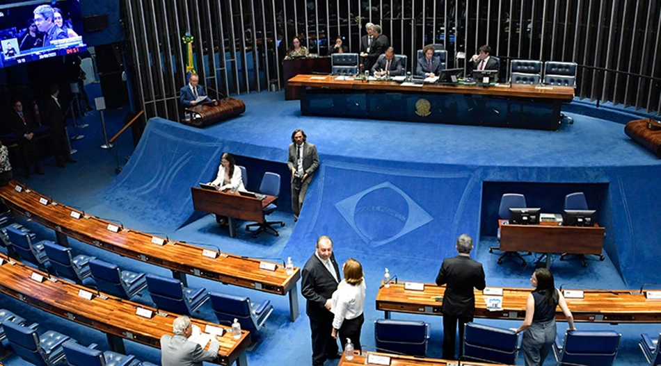 Visão geral do Plenário do Senado Federal