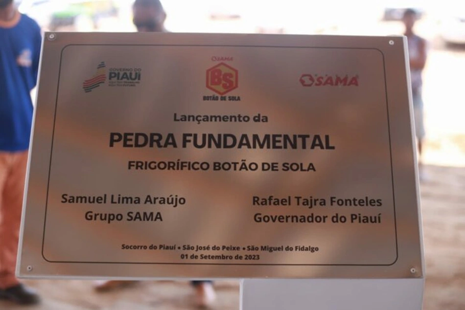 Lançamento da pedra fundamental Frigorífico Botão de Sola