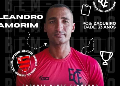 Leandro Amorim, zagueiro do Flamengo-PI.