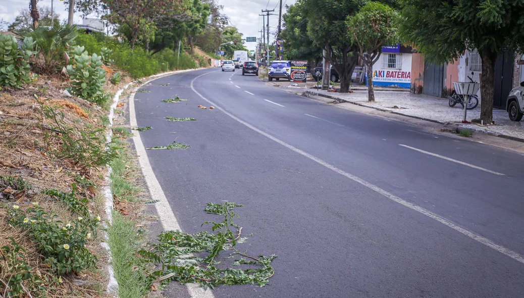Local onde o veículo capotou