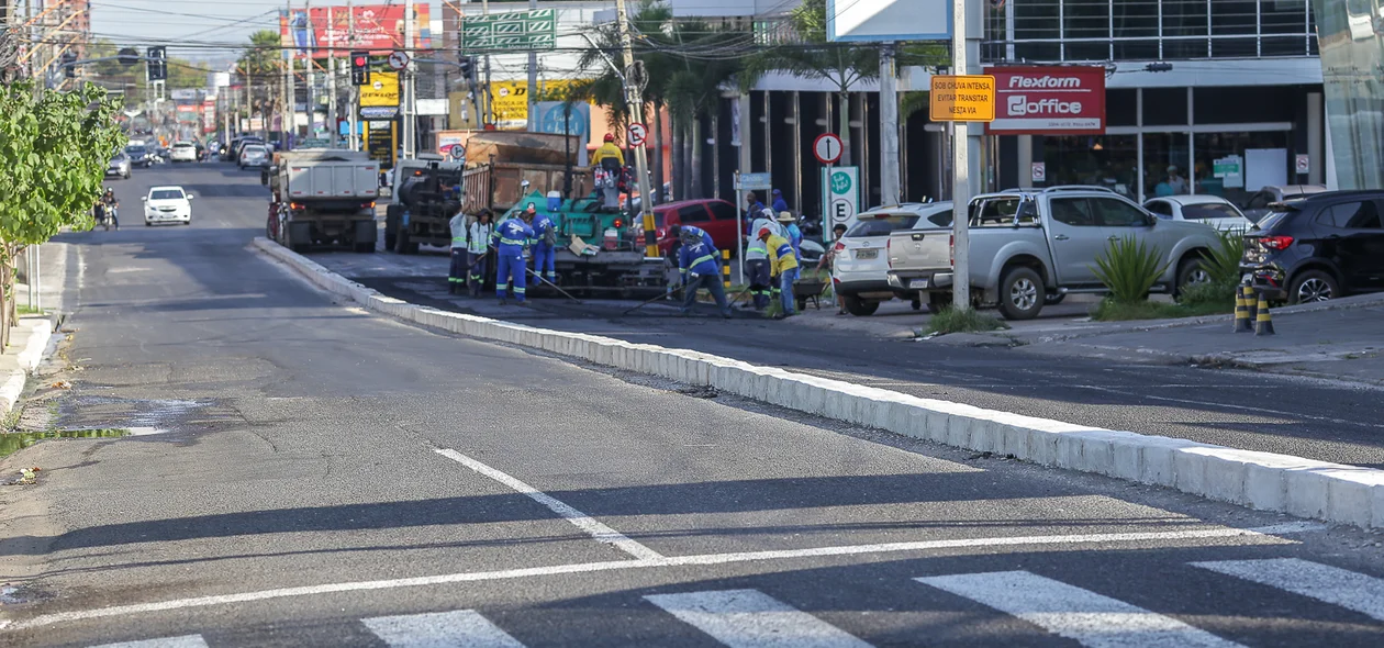 Novo canteiro foi construído na Avenida