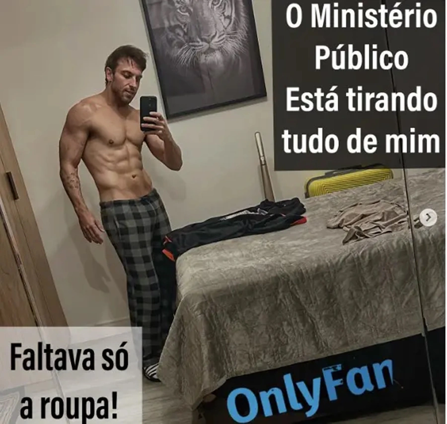 O humorista realizou uma publicação em seu perfil do Instagram anunciando a entrada no OnlyFans