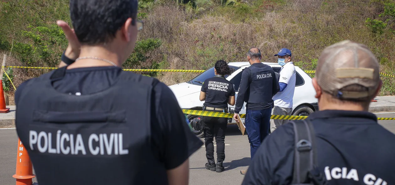 Os policiais do DHPP foram ao local do crime para realizar os primeiros procedimentos investigatórios