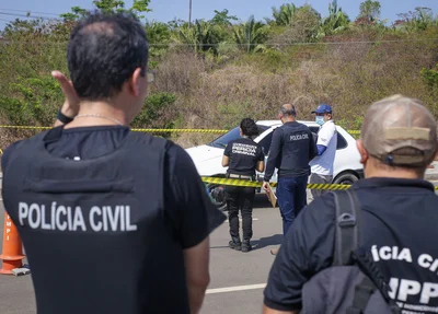 Os policiais do DHPP foram ao local do crime para realizar os primeiros procedimentos investigatórios
