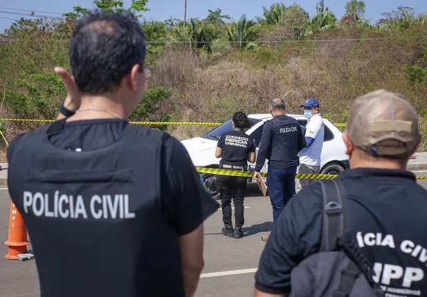 Os policiais do DHPP foram ao local do crime para realizar os primeiros procedimentos investigatórios