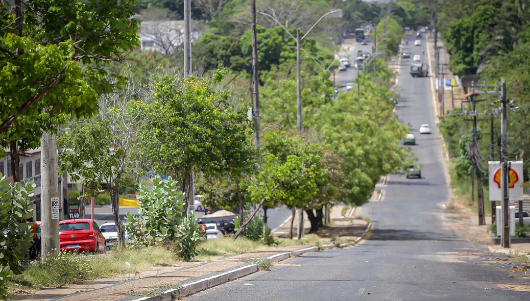 Parte da via foi interditada para solucionar o problema