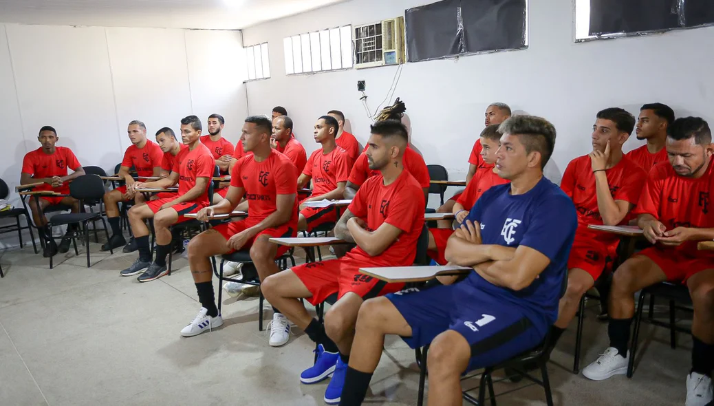 Parte dos jogadores do Flamengo PI