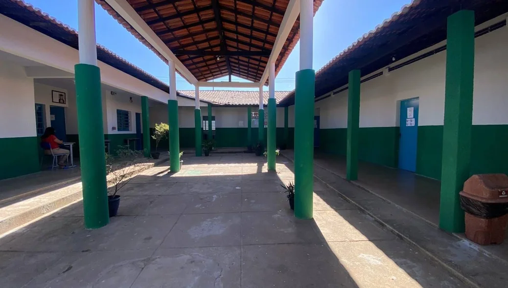 Pátio amplo