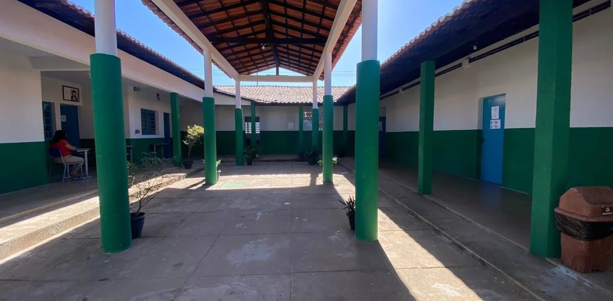 Pátio amplo