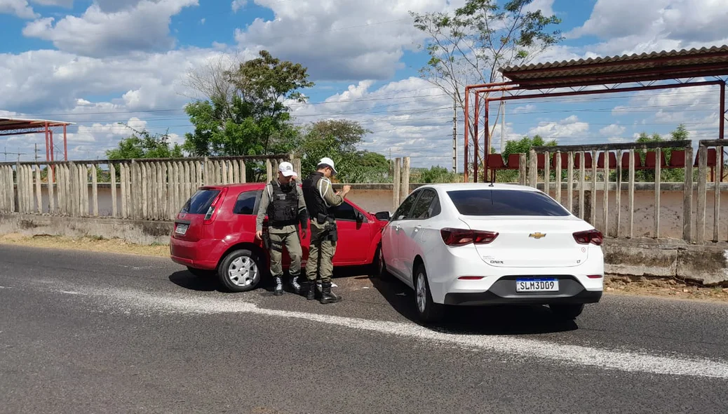 Policiais do BPTran atenderam a ocorrência