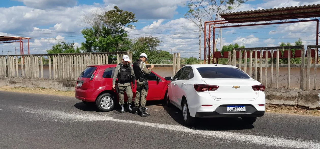 Policiais do BPTran atenderam a ocorrência