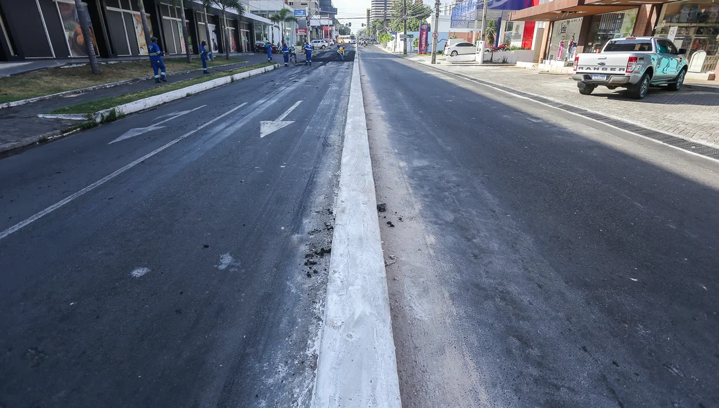 Prefeitura instala canteiro na Av. Homero Castelo Branco