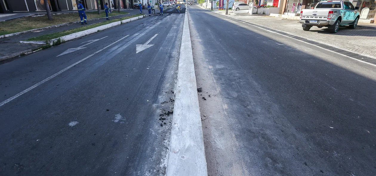 Prefeitura instala canteiro na Av. Homero Castelo Branco