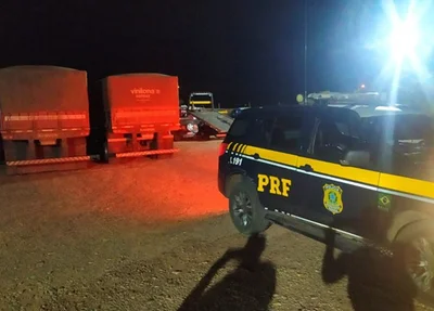 PRF prende dois caminhoneiros em flagrante em Uruçuí, na BR 315