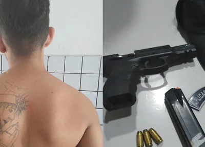 Prisão e apreensão de arma em Teresina