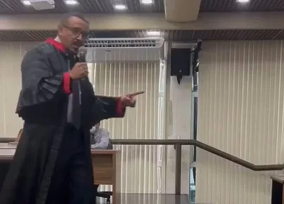 Promotor é flagrado em vídeo comparando a advogada Catharina de Sousa Cruz Estrella a uma cadela