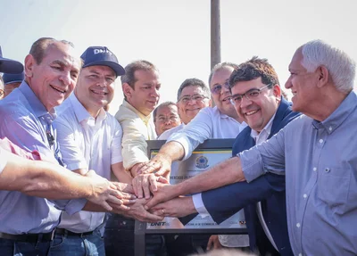 Rafael Fonteles e ministro Renan Filho inauguram viaduto do Mercado do Peixe