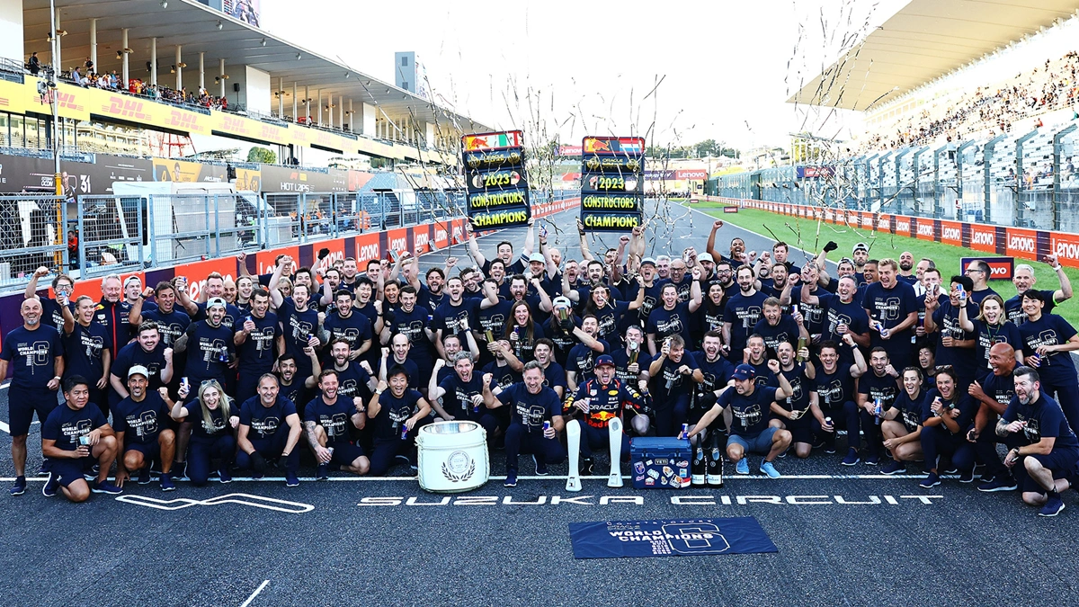 Red Bull comemora sexto título do mundial de construtores