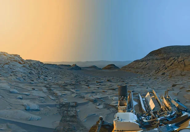 Robô Curiosity Mars fotografa Marte