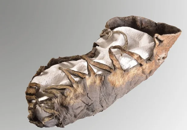 Sapato de couro encontrado na Áustria