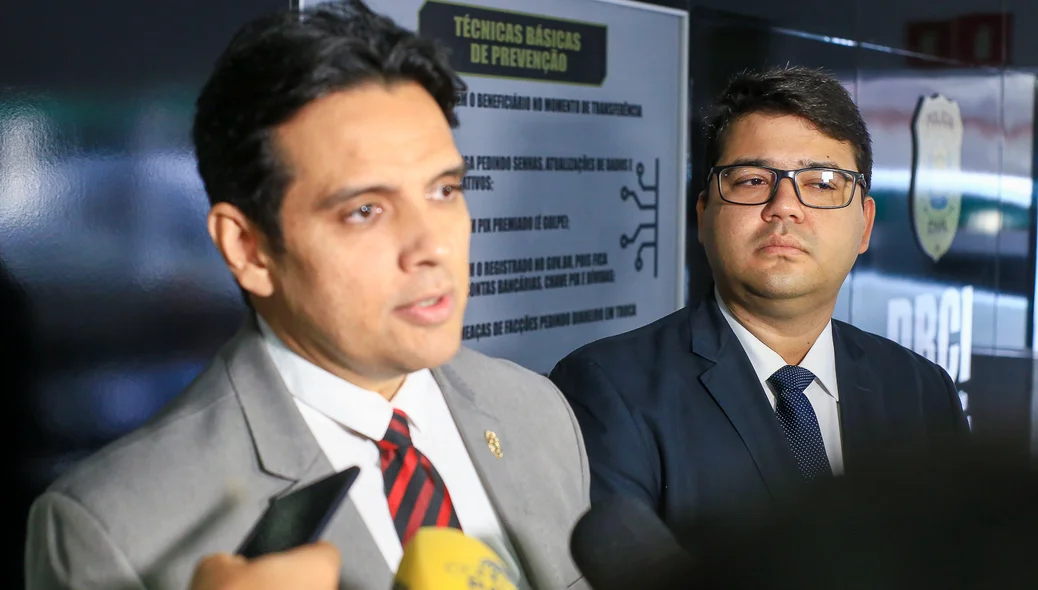 Secretário Chico Lucas e Delegado Humberto Mácona