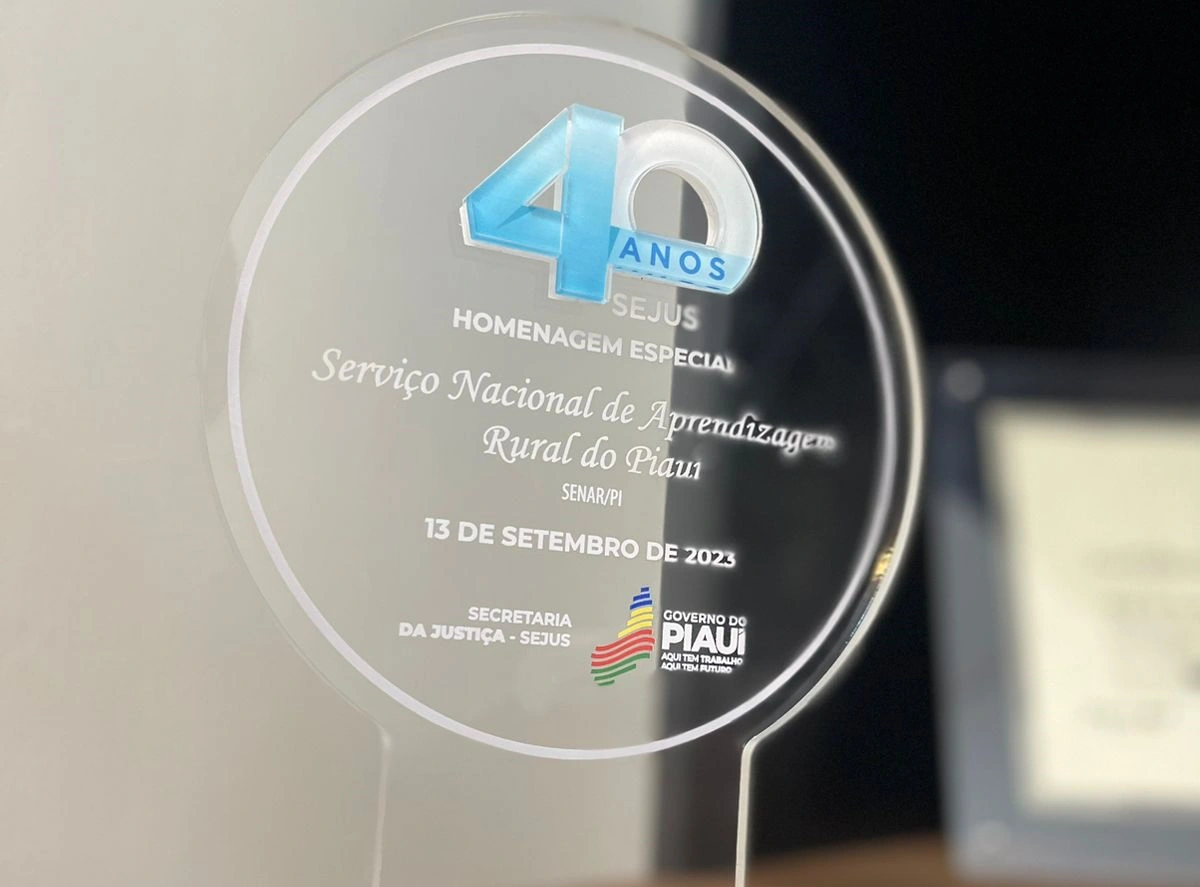 SENAR recebeu homenagem durante evento dos 40 anos da SEJUS