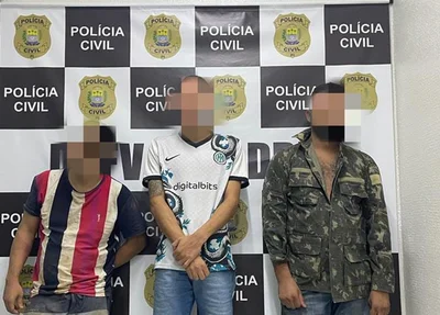 Três criminosos foram presos pelo Departamento de Roubos e Furtos de Veículos
