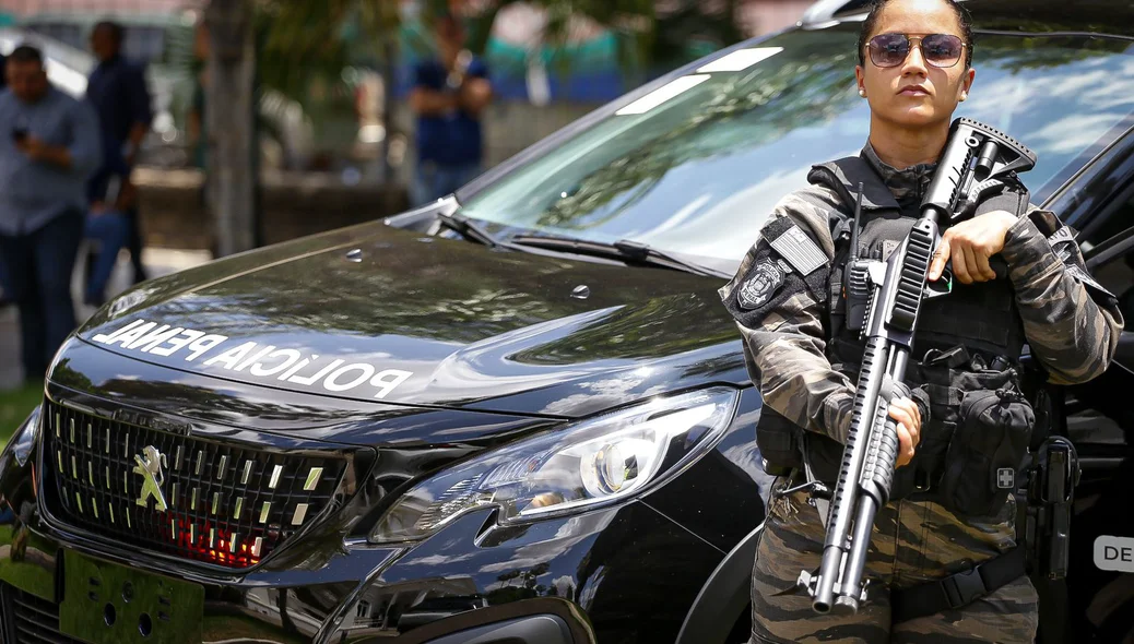 Viaturas da Polícia Penal