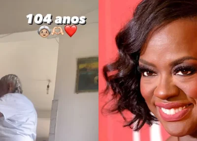 Viola Davis posta vídeo de idosa piauiense de 104 anos que levanta sozinha após sessões de fisioterapia com Antônio Gama