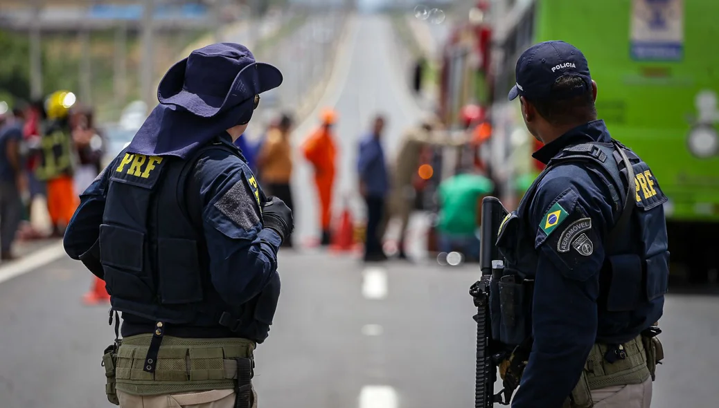 A PRF realizou o isolamento do local do acidente e controlou o trânsito