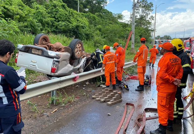 Acidente na BR 343 em Teresina