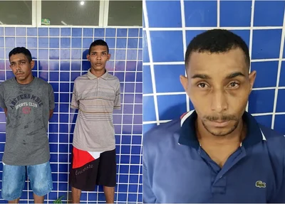 Ao todo, três pessoas foram presas acusadas de participarem do "delivery" de arma