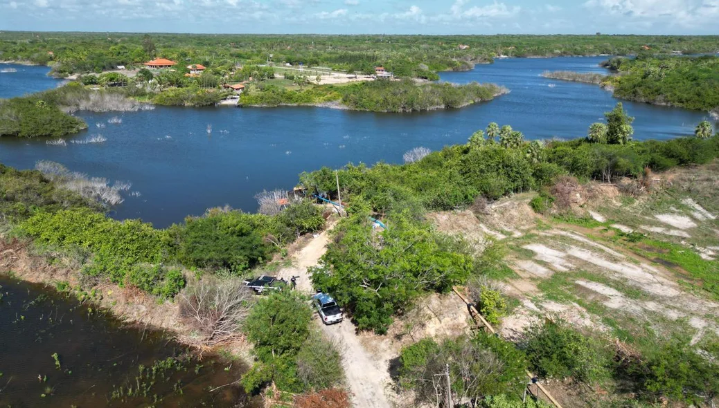 Área foi embargada pela Semarh por crime ambiental