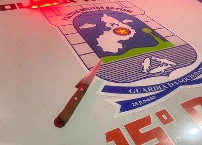 Arma do crime apreendida pela PM