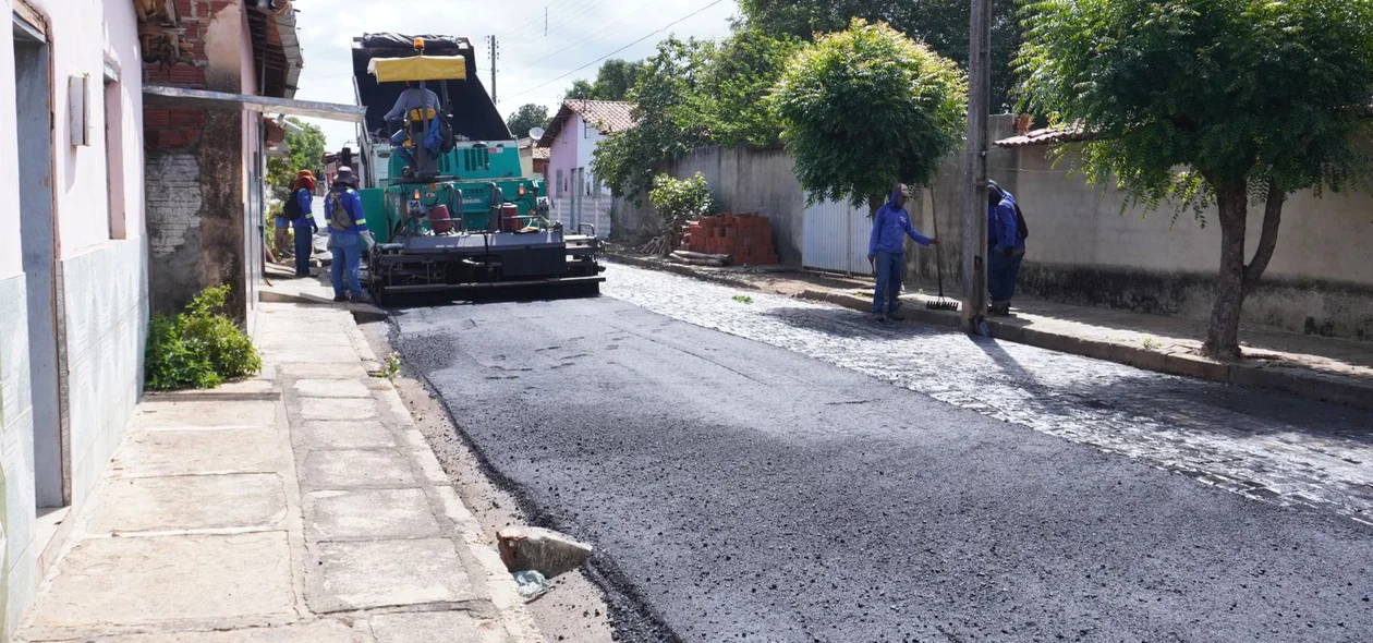 Asfaltamento em Lagoa de São Francisco
