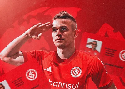 Atacante Rafael Borré é anunciado pelo Internacional