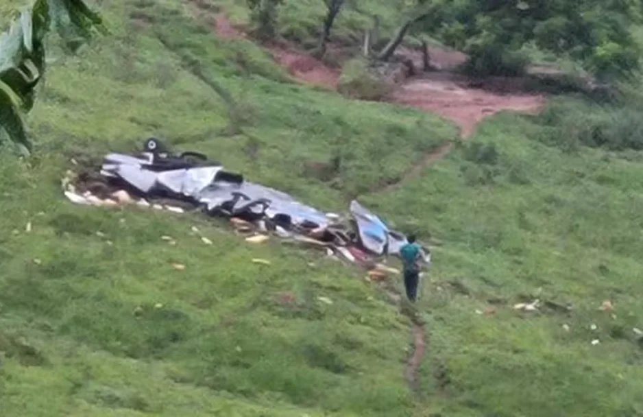 Avião caído em Minas Gerais