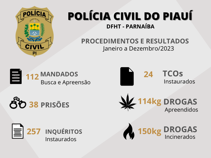 Balanço das ações realizadas pela DFHT em 2023