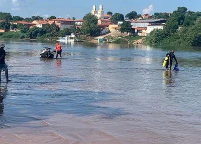 Buscas por corpo no Rio Parnaíba em São Francisco do Maranhão