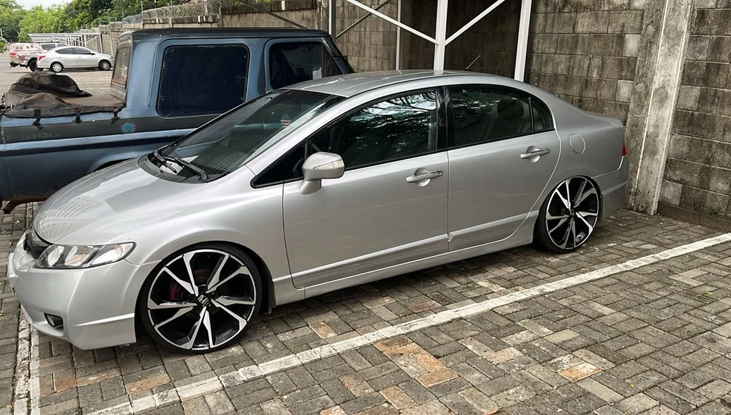 Carro apreendido na investigação