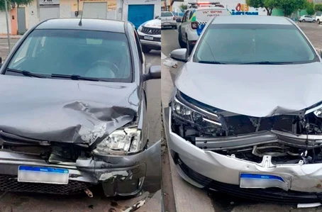 Carros ficaram destruídos em acidente em Boqueirão do Piauí