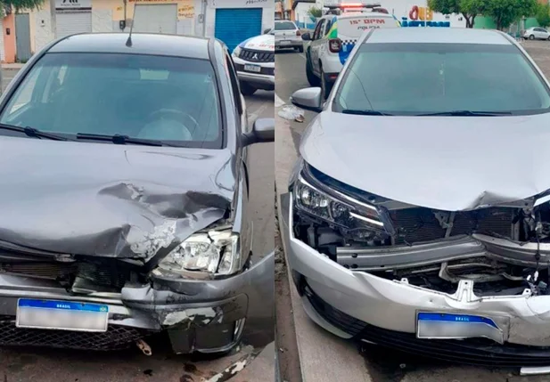 Carros ficaram destruídos em acidente em Boqueirão do Piauí