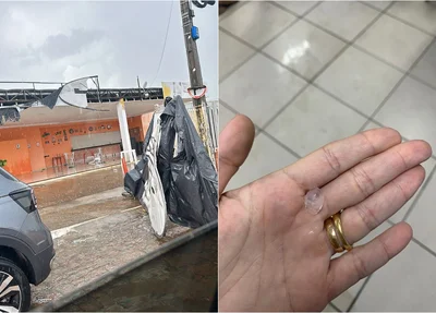 Chuva de granizo em São João do Piauí