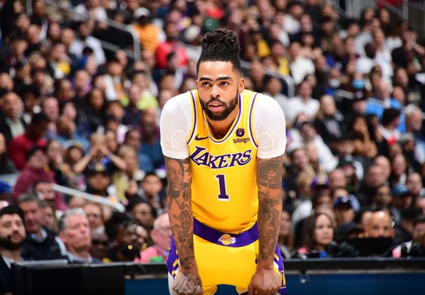 D'Angelo Russell foi o cestinha do Lakers, com 29 pontos e 8-13 nas bolas de 3 pontos