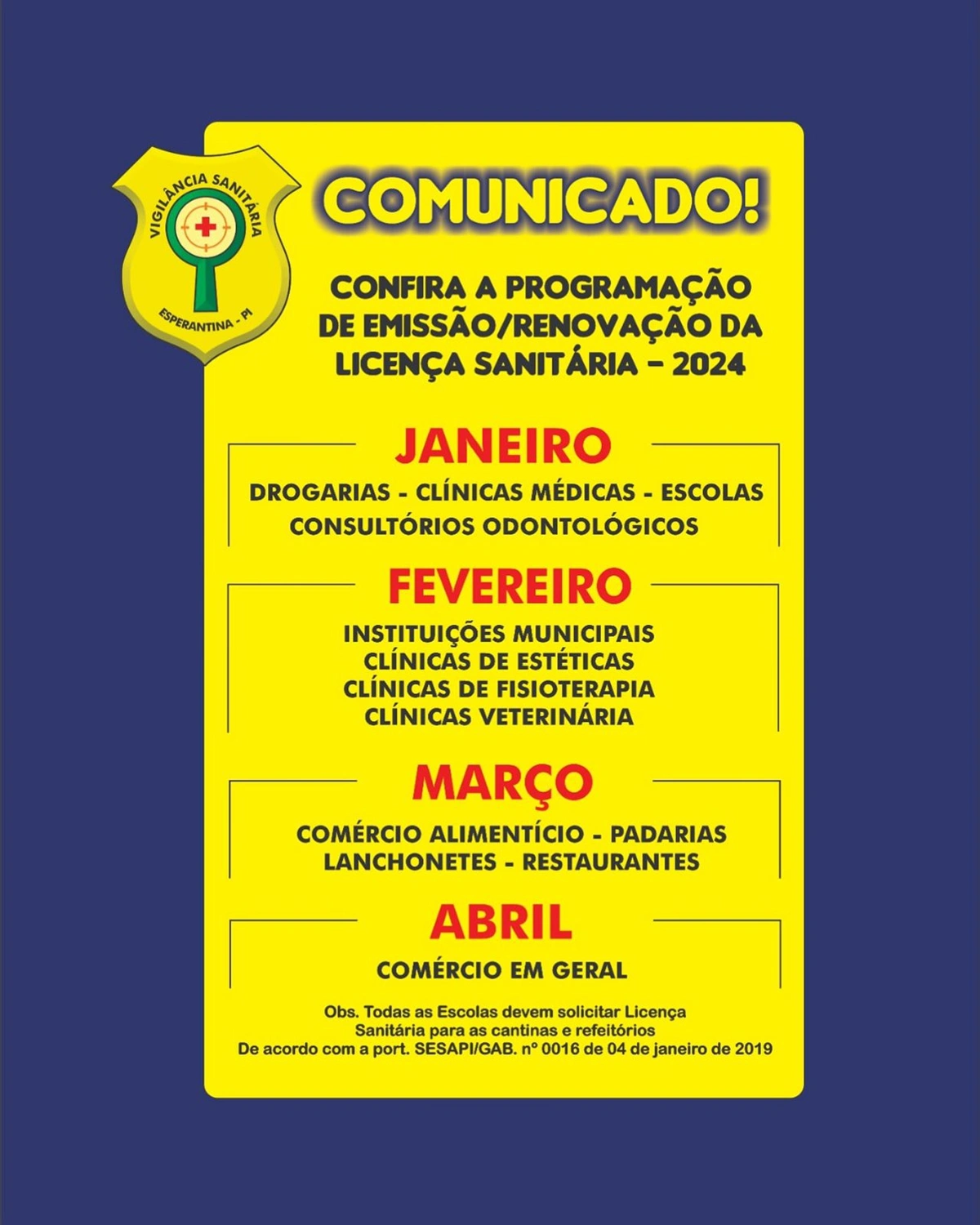 Departamento de Vigilância Sanitária (DEVISA)