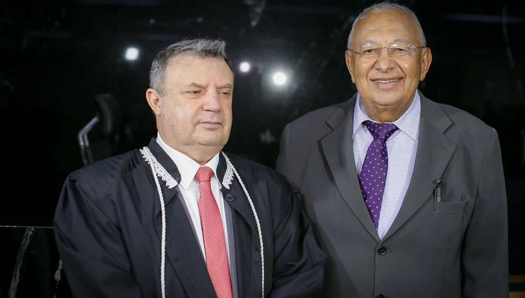 Desembargador Hilo de Almeida e o prefeito de Teresina, Dr. Pessoa