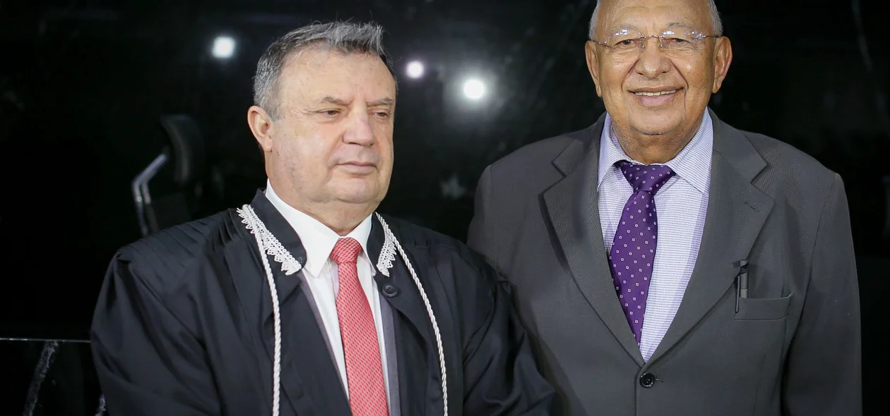 Desembargador Hilo de Almeida e o prefeito de Teresina, Dr. Pessoa