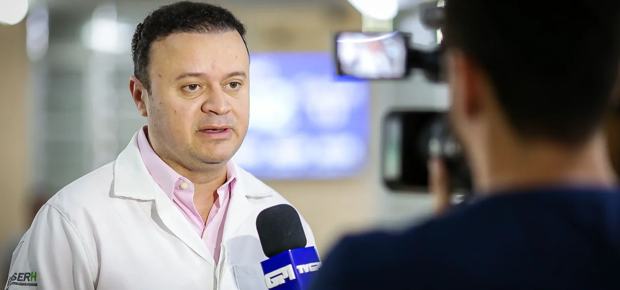 Dr. Paulo Márcio durante entrevista ao GP1