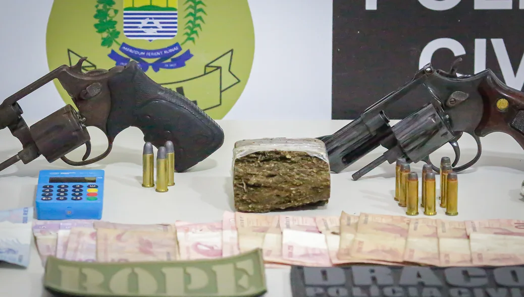 DRACO apreende drogas e armas na zona Sul de Teresina