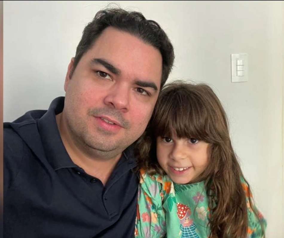 Eduardo Bona e a filha